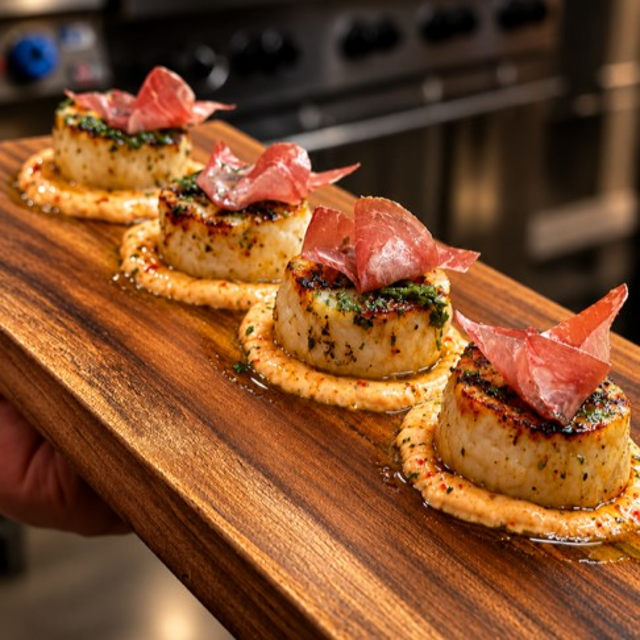 Grilled Scallops.