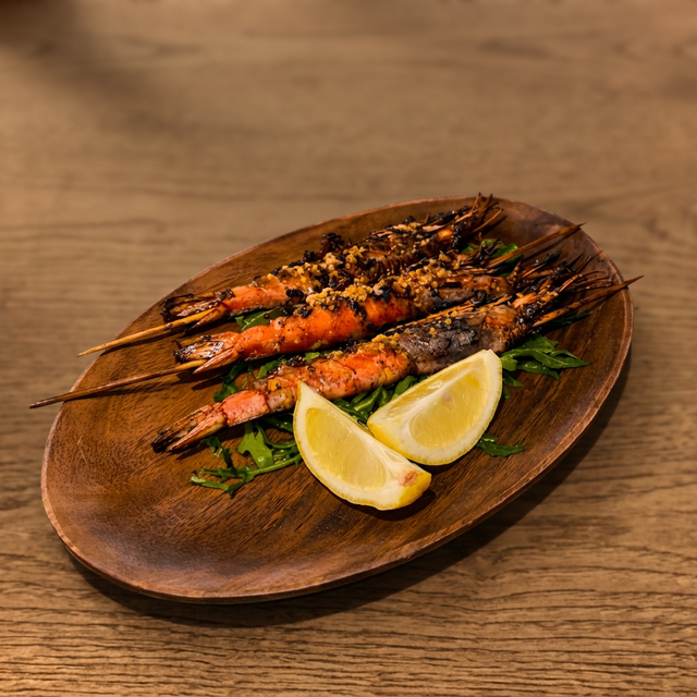 Grilled Argentinian Shrimp.